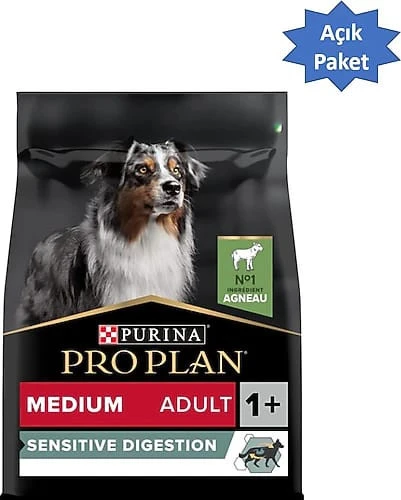 Pro Plan Sensitive Digestion Medium Kuzu Etli 3 kg Yetişkin Köpek Maması - Açık Paket ürün görseli 1