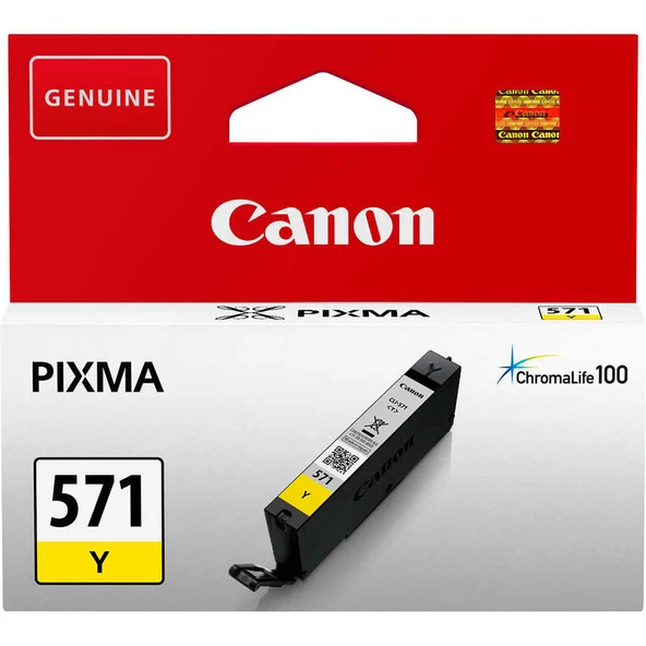 Tonersepeti Canon CLI-571/0388C001 Sarı  Kartuş ürün görseli 1
