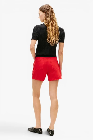 Tommy Hilfiger   DNM CLR MINI SHORT HW Kadın Turuncu  - WW0WW49579 ürün görseli 1