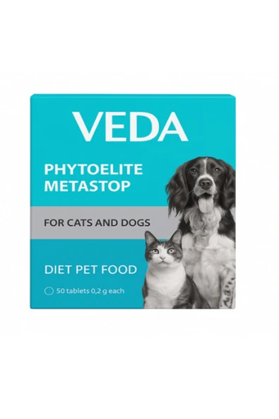 VET Veda Phytoelite Metastop 50 Tablet - Kedi & Köpek ve Detoks Desteği ürün görseli 1