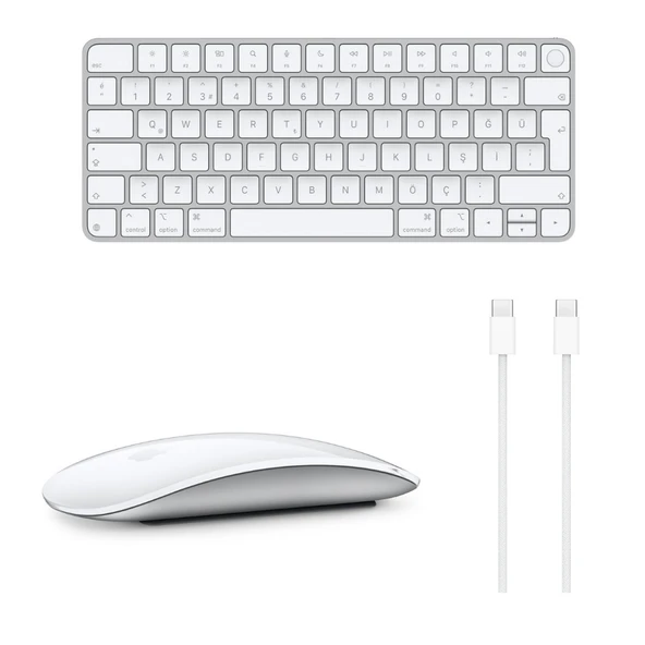 Apple Touch ID özellikli (USB-C) TR-Q Klavye, Mouse, Kablo Seti ürün görseli 1