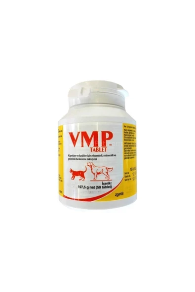 ZOETİS Vmp Tablet 50 Adet Kedi Köpek Vitamin Mineral Protein Beslenme Ve Tüy Dökülme Önleyici Tablet ürün görseli 1
