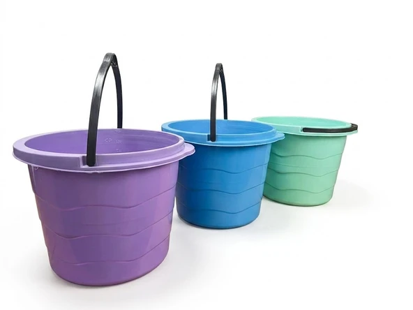 ŞeyliŞeyler - 10 Litre Plastik Temizlik Kovası - Dayanıklı Taşıma Saplı Çok Amaçlı Kova 1 Adet ürün görseli 1