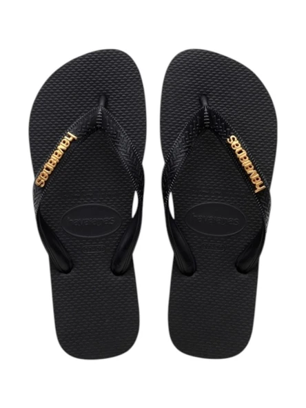 Havaianas   TOP LOGO METALLIC Kadın Siyah Terlik - 4127244 ürün görseli 1