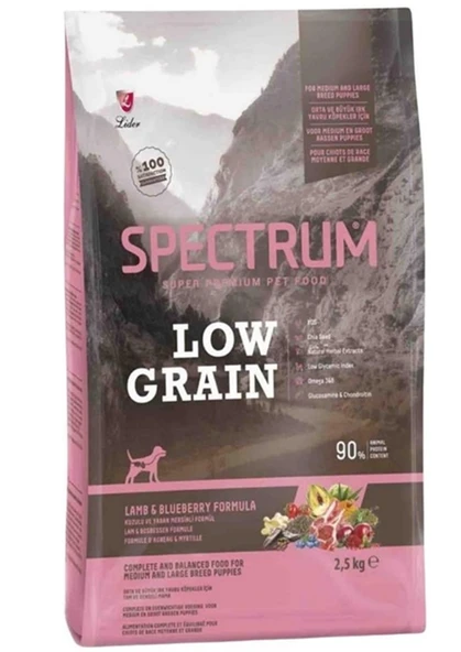 Spectrum Düşük Tahıllı Puppy Kuzulu Ve Yaban Mersinli Orta Büyük Irk Yavru Köpek Maması 2.5 Kg ürün görseli 1
