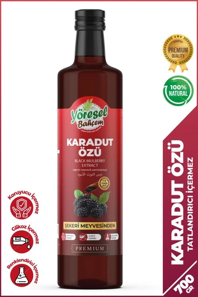 Yöresel Bahçem Karadut Özü 700 Ml ürün görseli 1