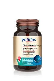 Validus Sitikolin 100 mg 30 Tablet ürün görseli 1