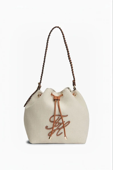 Tommy Hilfiger   TH ELEV SUMMER BUCKE Kadın Bej Çanta - AW0AW18631 ürün görseli 1