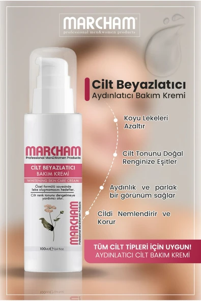 Marcham Cilt Beyazlatıcı Yüz Kremi 100ML ürün görseli 1