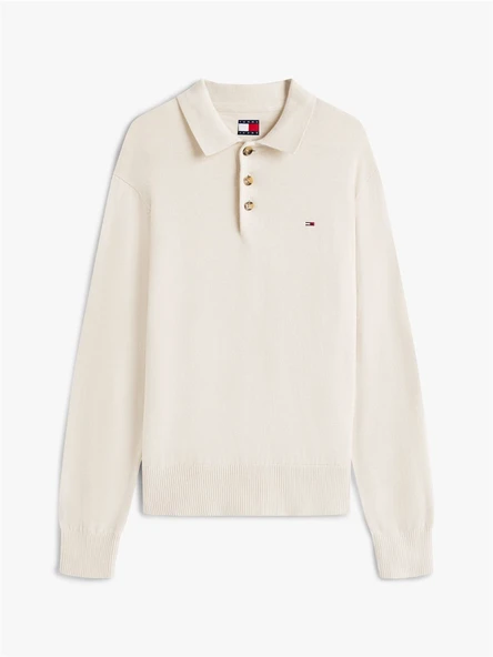 Tommy Hilfiger   TJM SLIM ESSENTIAL POLO SWEATER Erkek Bej Kazak - DM0DM20304 ürün görseli 1
