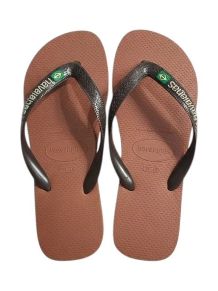 Havaianas   BRASIL LOGO Erkek Kahverengi Terlik - 4110850 ürün görseli 1