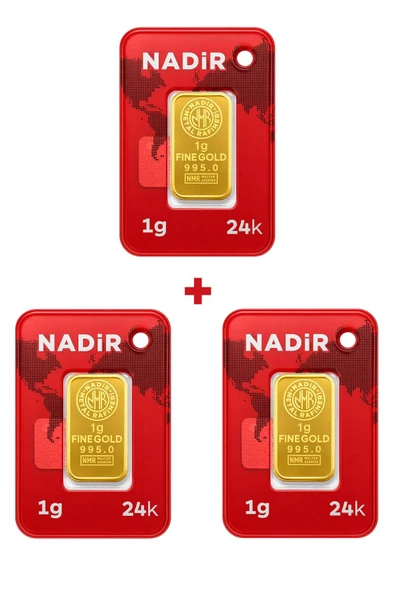 Nadir Gold 24 Ayar 3 Gram Külçe Altın ürün görseli 1