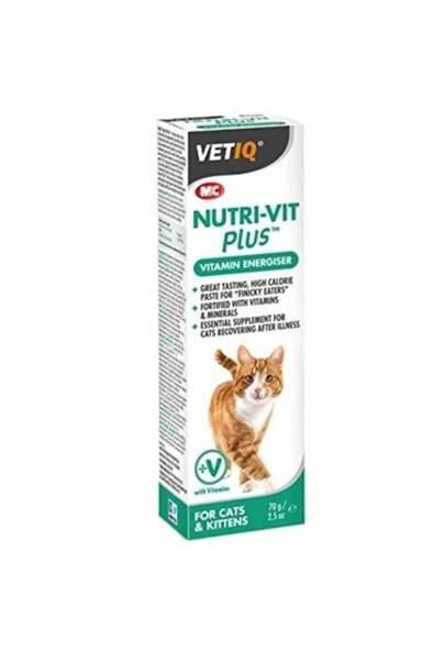 Vetiq MC Nutrivit Plus Kediler İçin İştah Açıcı Vitamin Macunu 70 Gr ürün görseli 1