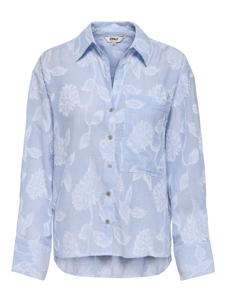 Only   ONLASTANA LS SHIRT WVN EX Kadın Blue Gömlek - 15380458 ürün görseli 1