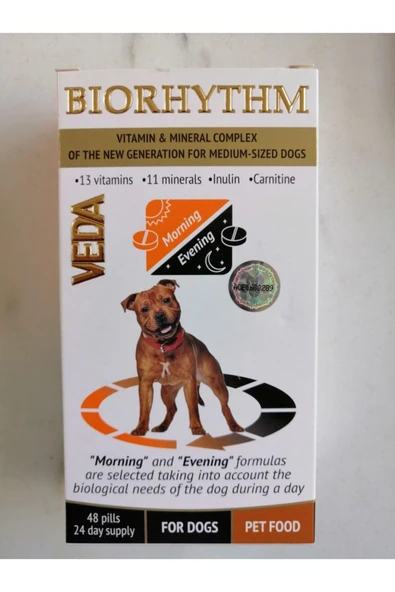 Veda Bıorhythm For Dogs, Köpeklerin Günlük Tüm Vitamin- Mineral ürün görseli 1