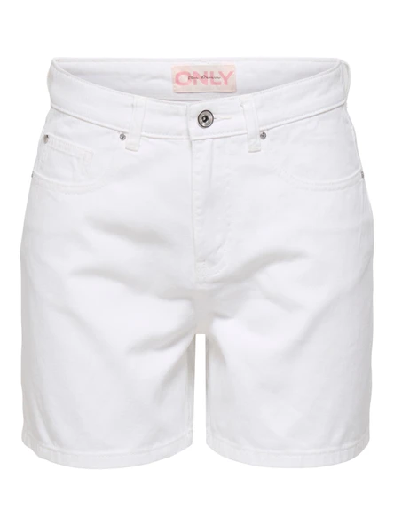 Only   ONLPHINE DNM SHORTS NOOS Kadın Beyaz Denim Şort - 15196224 ürün görseli 1