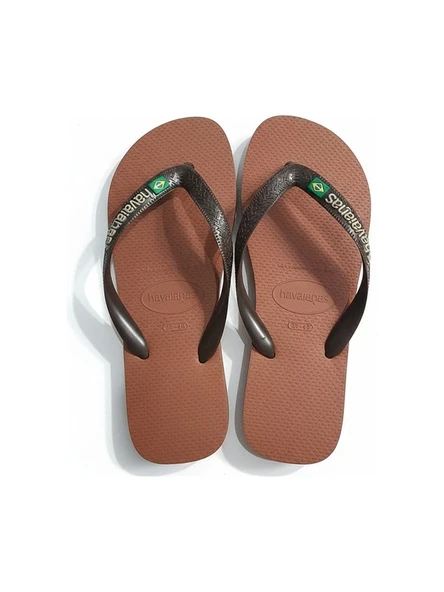 Havaianas   BRASIL LOGO Erkek Kahverengi Terlik - 4110850 ürün görseli 1