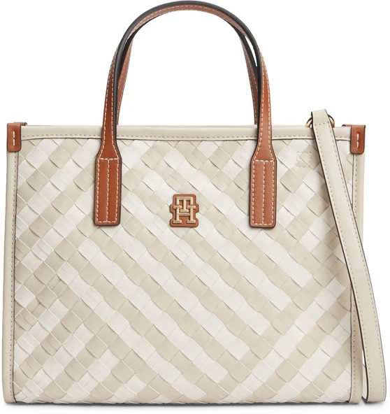 Tommy Hilfiger   TH CITY MINI TOTE Kadın Bej Çanta - AW0AW18393 ürün görseli 1
