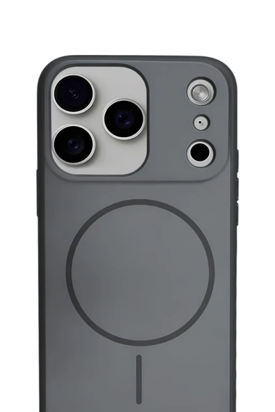 iPhone 17 Pro MagSafe Kamera Koruma Soft Silikon Kılıf Siyah ürün görseli 1