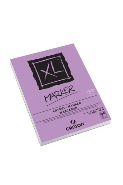 Canson XL Marker A4 Markör Defteri 70gr 100 Yaprak ürün görseli 1