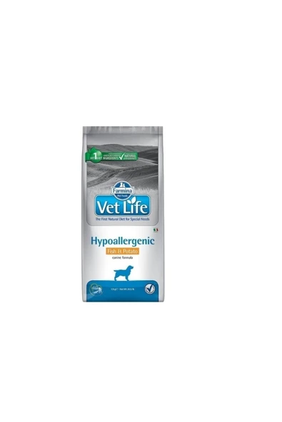 VETLİFE VET LIFE DOG HYPOALLERGENIC BALIKLI 12KG ürün görseli 1