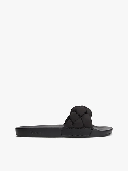 Tommy Hilfiger   TH BRAIDED POOL SLIDE Kadın Siyah  - FW0FW09203 ürün görseli 1