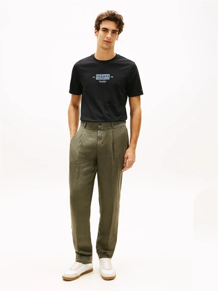 Tommy Hilfiger   HERITAGE LABEL TEE Erkek Siyah T-Shirt - MW0MW42392 ürün görseli 1