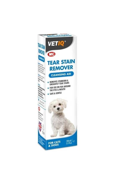 Vetiq MC Tear Stain Remover Kedi ve Köpek Gözyaşı Lekesi Temizleyici Losyon 100 ml ürün görseli 1