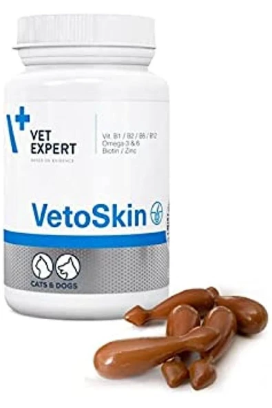 vet expert Vetexpert Vetoskin 90 Kapsül Köpek & Kedi Vitamin ürün görseli 1