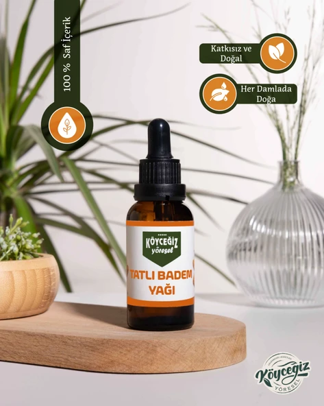 Kb Köyceğiz Yöresel Tatlı Badem Yağı 30 ML - Resim 2