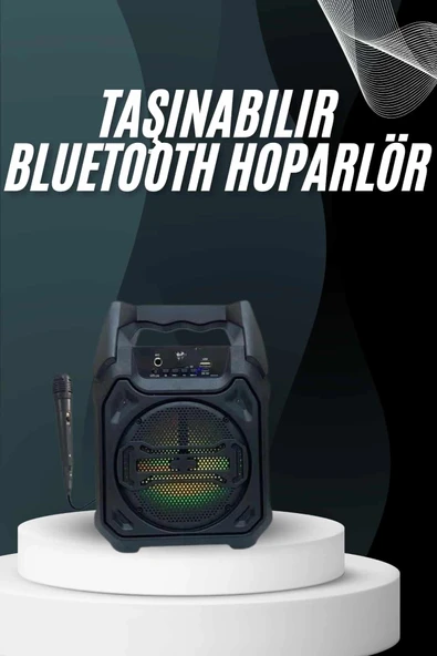 Yeni Nesil Bluetooth Hoparlör USB TF Kart Girişli Çoklu Bağlantı ürün görseli 1