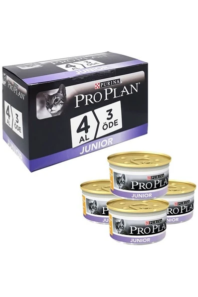 Pro Plan Yavru Kedi Konservesi Tavuk Etli 85 Gr 4 Al 3 Öde ürün görseli 1