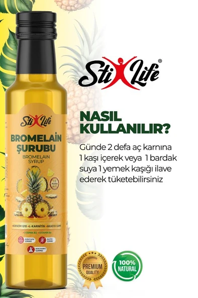 StixLife Bromelain Detox Şurubu 250 ML ürün görseli 1
