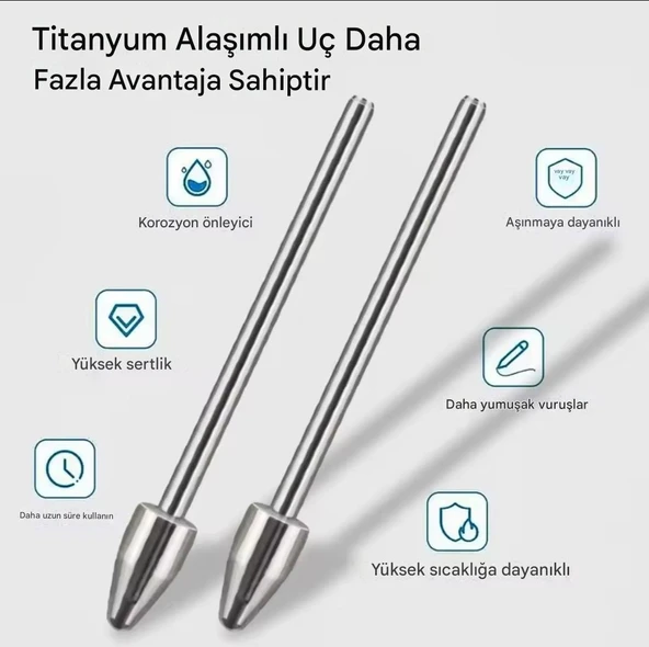 Samsung S Pen Uç Galaxy Tab S Serisi ile Uyumlu (LİTE,FE,ULTRA) S6,S7,S8,S9,S10,S11 (2 ADET) METAL ürün görseli 1