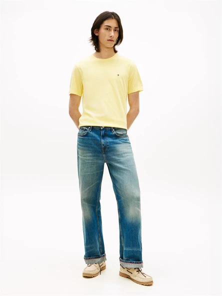Tommy Hilfiger   ESS SEASONAL REG FIT SOLID TEE Erkek Sarı T-Shirt - MW0MW39995 ürün görseli 1