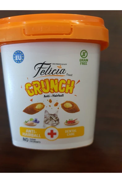PATİLİMARKET Hairball kedi Crunch ödül maması 100 gr ürün görseli 1