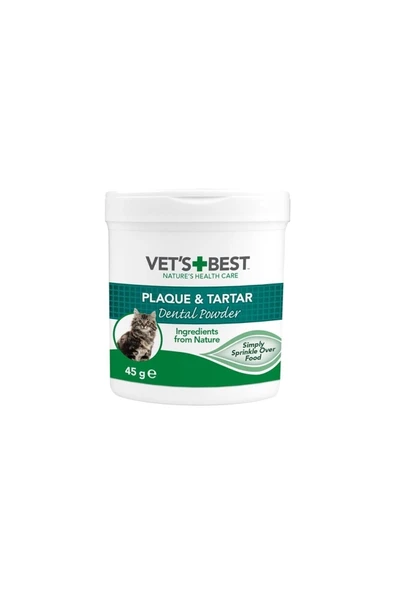 Vet's Best Kediler İçin Plak Ve Tartar Önleyici Ağız Bakım Tozu 45 Gr ürün görseli 1