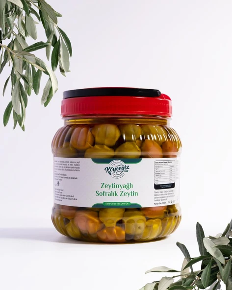 Kb Köyceğiz Yöresel Ekincik Sofralık Zeytin 1400 g ürün görseli 1