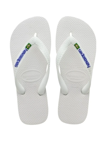 Havaianas   BRASIL LOGO Erkek Beyaz Terlik - 4110850 ürün görseli 1