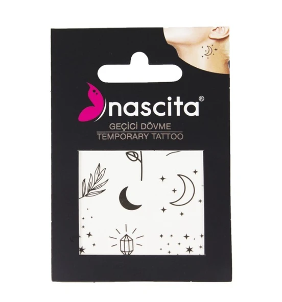 Nascita Rose & Star Gül ve Yıldız Geçiçi Dövme ürün görseli 1