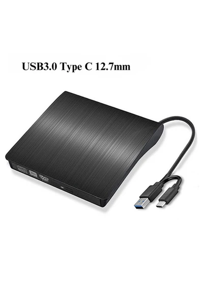 MultiZone Harici USB 3.0 Type-C CD DVD Yazıcı Okuyucu Ultra İnce Portatif Dvd Rw ürün görseli 1