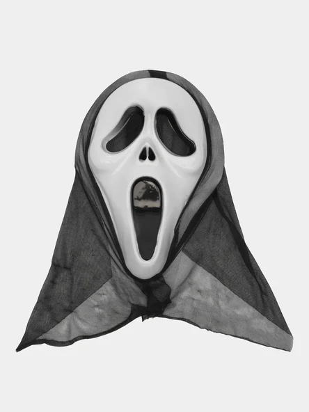 Kapşonlu Çığlık Maskesi Scream Maskesi 33x21 cm ürün görseli 1