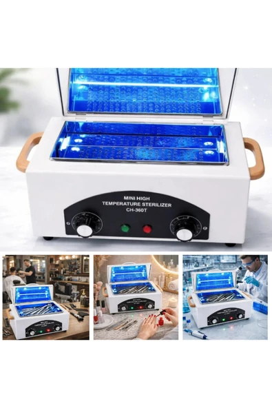 MultiZone Dezenfeksiyon Makinesi Cihazı Aleti Sterilizasyon Dijital Yüksek Isı Manikür Kuaför Mutfak ürün görseli 1
