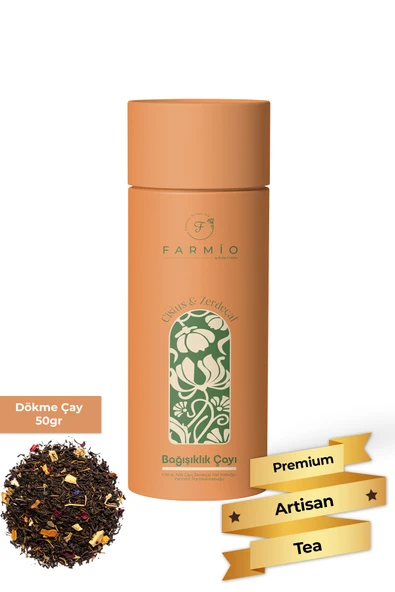 FARMİO BAĞIŞIKLIK ÇAYI – 50gr – Cistus, Adaçayı, Zencefil, Nar, Portakal ürün görseli 1