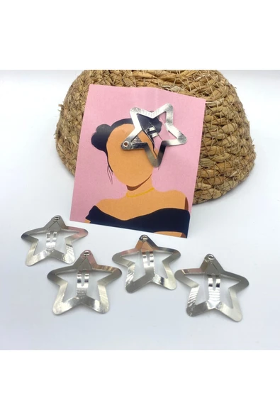 oldskoolbutik Yıldız Çoklu 5 li Toka - Resim 3