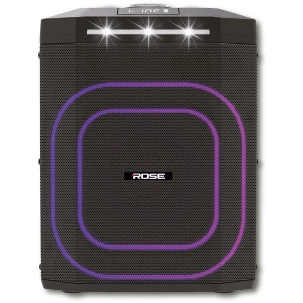 Rose HP-2120 Partybox Kablosuz El Mikrofonlu Sarjlı Bluetooth 8” Hoparlör ürün görseli 1