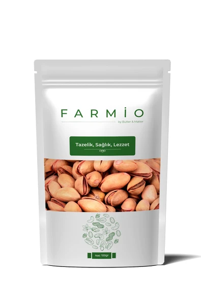 FARMİO Premium Siirt Fıstığı 100gr – Kabuklu Kavrulmuş – Ana Çıtlak – Taptaze Yeni Mahsül ürün görseli 1