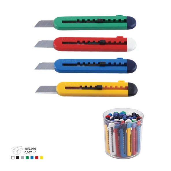 Mini Maket Bıçağı 9 mm Karışık Renk ürün görseli 1