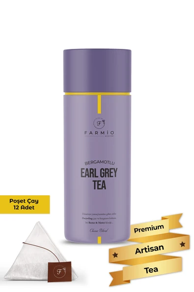 FARMİO Earl Grey – Darjeeling - Classic Blend – 12 Poşet – Bir Butter & Matter Klasiği ürün görseli 1