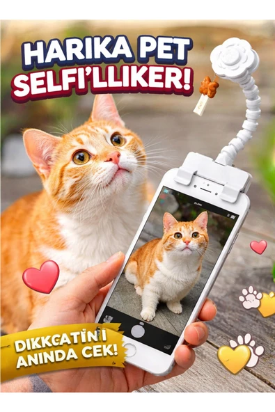 MultiZone Evcil Hayvan Fotoğraf Çekim Aparatı | Kedi Köpek Dikkat Çekici Telefon Klipsi | Pet Selfie Aparatı ürün görseli 1
